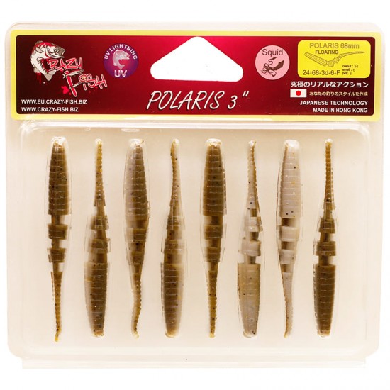 Crazy Fish Polaris 68 mm 32 8 vnt. (24-68-3d-6)