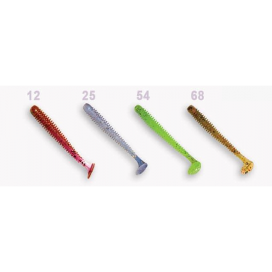 Crazy Fish Vibro Worm 50 mm M42 Kalmaras 8 vnt. (3-50-M42-6)
