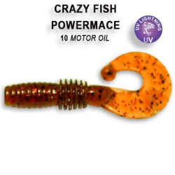 Crazy Fish Power Mace 40mm 10 Kalmaras 8vnt. (10-4-10-6)