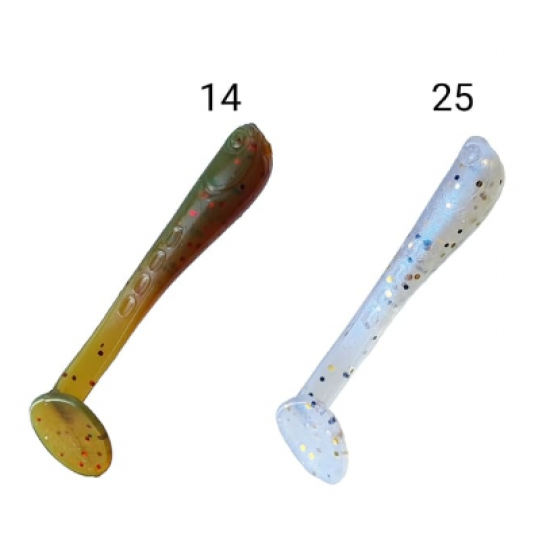 Crazy Fish Nano Minnow 27 mm 14/25 Kalmaras 16 vnt. (68-27-14/25-6)