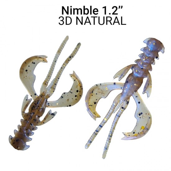 Crazy Fish Nimble 30 mm Kalmaras 16 vnt. (76-30-3d-6) Crazy Fish Nimble 30 mm Kalmaras 16 vnt. (76-30-3d-6)
