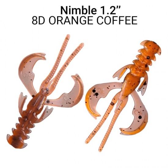 Crazy Fish Nimble 30 mm Kalmaras 16 vnt. (76-30-8d-6)