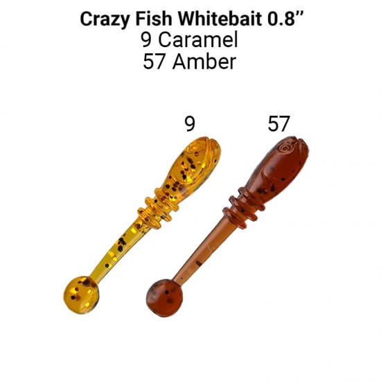 Crazy Fish Whitebait 20mm Kalmaras 16-20-9/57-6