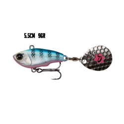 Savage Gear Fat Tail Spin 5.5cm 9g Blue Silver Pink