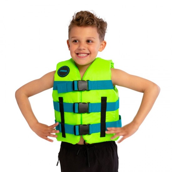 Liemenė vaikiška JOBE Nylon, žalios citrinos spalva UNIVERSAL