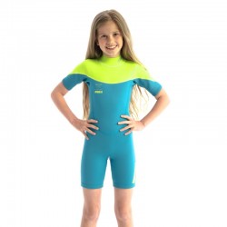 Jobe hidrokostiumas Boston trumpas 2mm Teal 164cm