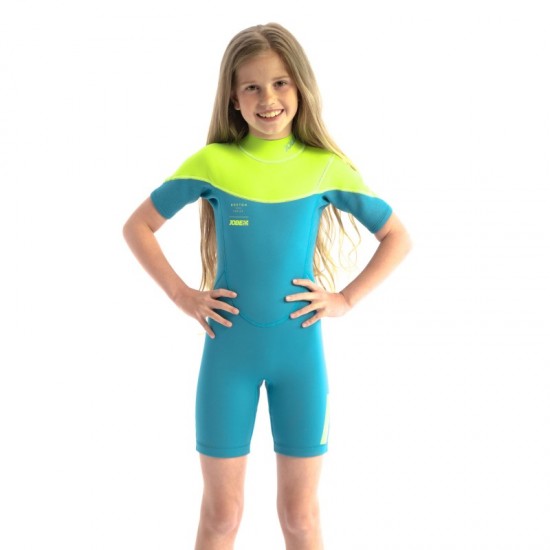Jobe hidrokostiumas Boston trumpas 2mm Teal 164cm
