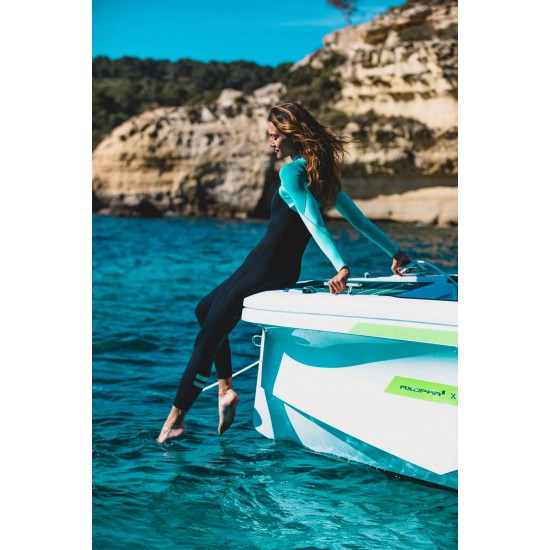 JOBE „Sofia“ 3/2 mm moteriškas hidrokostiumas, žalsvai mėlynas, L JOBE „Sofia“ 3/2 mm moteriškas hidrokostiumas, žalsvai mėlynas, L