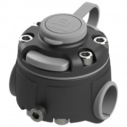 BORIKA FMr125 tvirtinimo sistema 22 / 25 mm apvaliems bėgeliams ir stovams, juoda