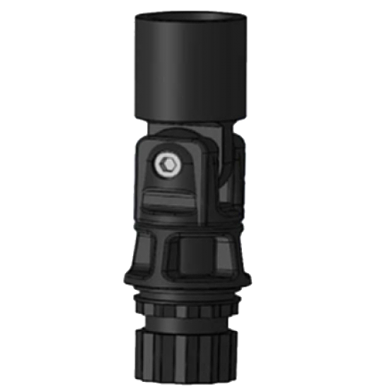 BORIKA Tf255 kardaninė tento konstrukcijos jungtis 22 mm vamzdžiui, juoda