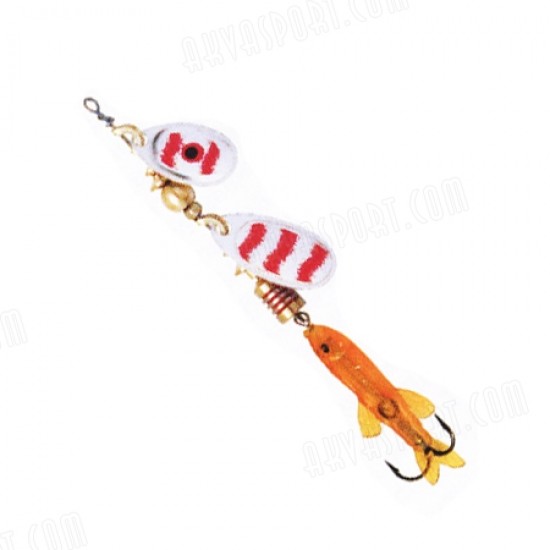 Mepps Perch Tandem Silver/Red su pakuote